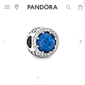 Blue Pandora charm